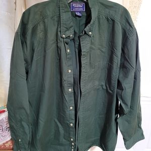 (875) Specialty Collection,Mens, XL, Button up Shirt, Green